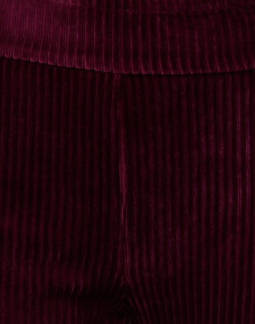 Fabric image - Avenue Montaigne - Alex Red Corduroy Cropped Wide Leg Pant
