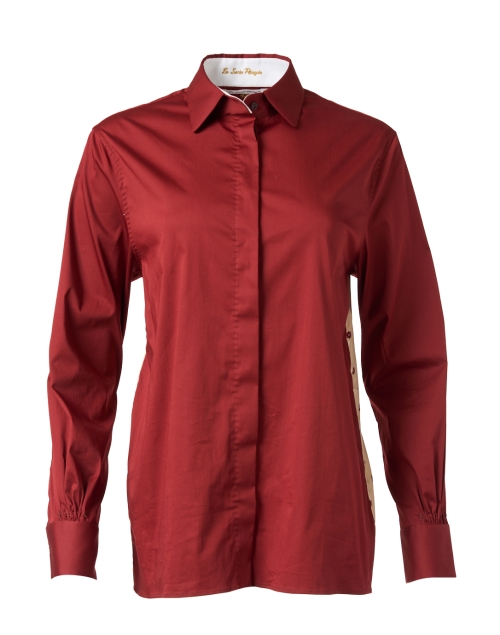 Product image - Le Sarte Pettegole - Red Stretch Cotton Shirt