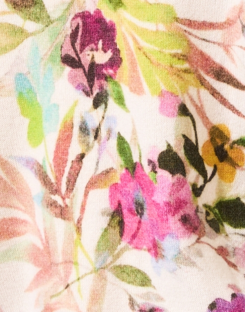 Fabric image - Kinross - Multi Floral Cashmere Sweater