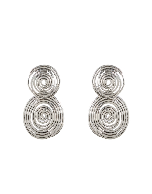 Product image - Gas Bijoux - Silver Wave Swirl Circle Earrings