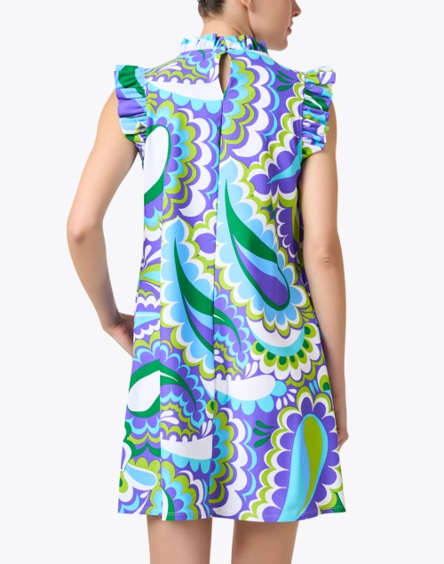 Back image - Jude Connally - Shari Blue Multi Paisley Dress