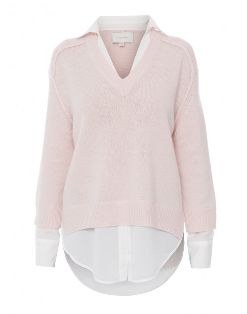 Product image - Brochu Walker - Paloma Pink Sweater with White Underlayer