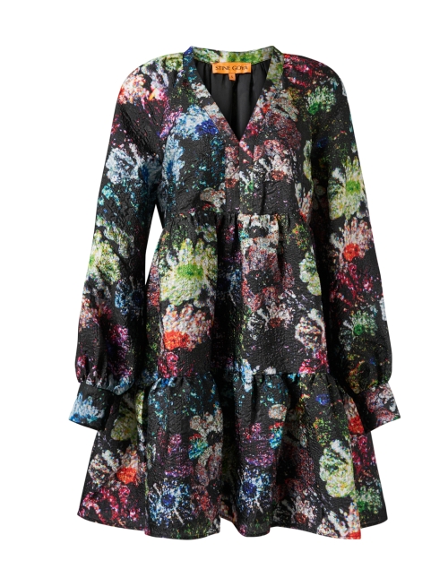 Product image - Stine Goya - Jasmine Black Multi Print Organza Dress