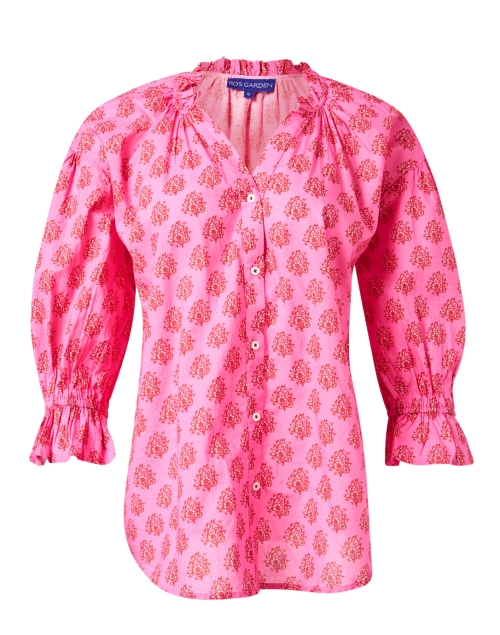 Product image - Ro's Garden - Rachel Pink Print Cotton Top