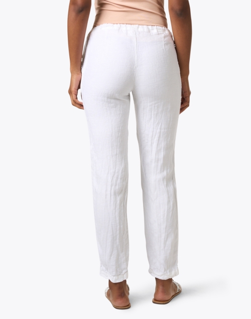 Back image - CP Shades - Hampton White Linen Pant