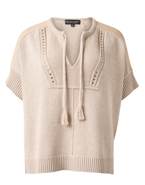Product image - Repeat Cashmere - Sand Cotton Knit Pullover