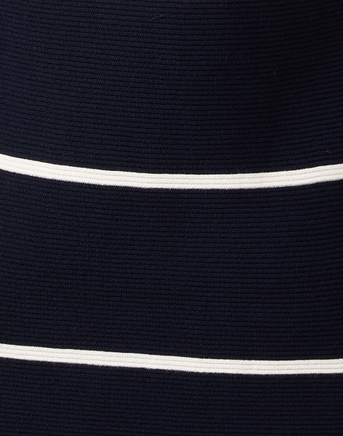 Fabric image - Saint James - Costa Navy Striped Cotton Dress
