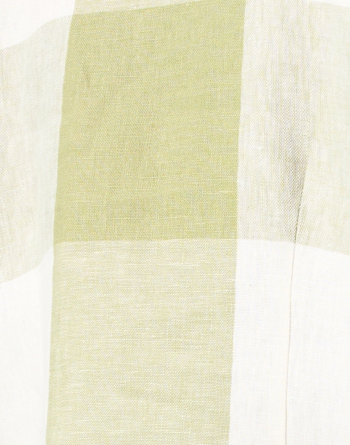 Fabric image - Connie Roberson - Ronette Green Print Linen Jacket