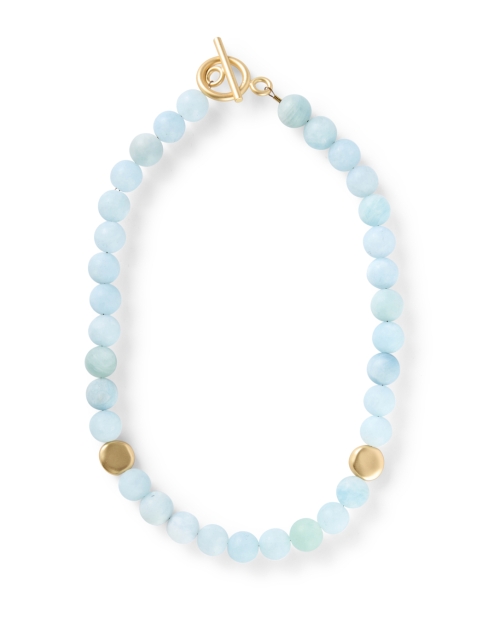 Product image - Deborah Grivas - Aquamarine and Gold Beaded Necklace
