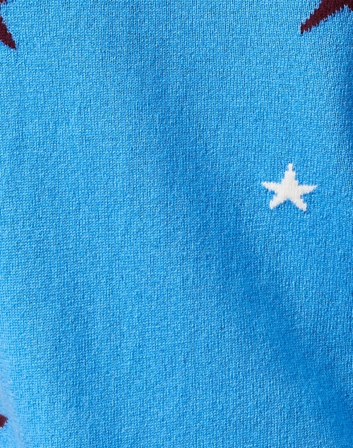 Fabric image - Chinti and Parker - Blue Wool Cashmere Intarsia Sweater 