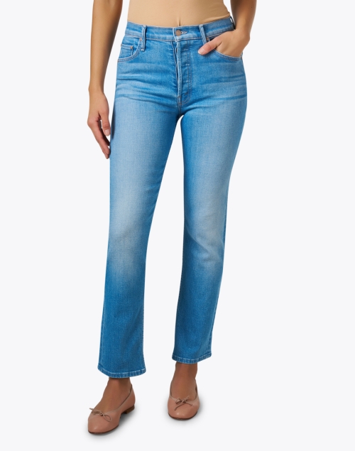 Front image - Mother - The Tomcat Blue Ankle Jean