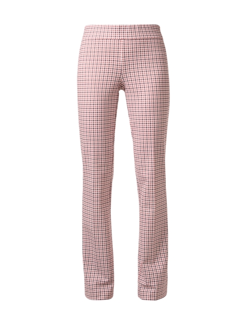 Product image - Ecru - Berkeley Pink Check Bootcut Pull On Pant