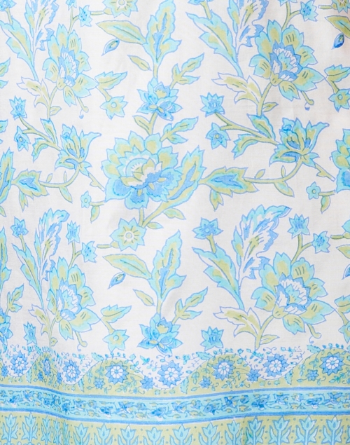 Fabric image - Bella Tu - Roxanne Blue Floral Print Dress