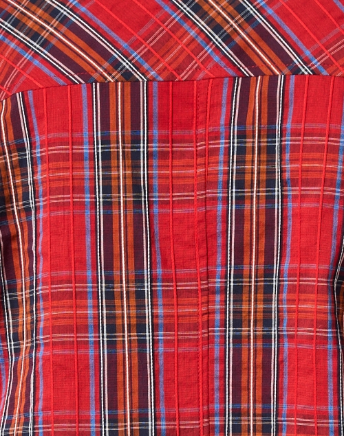 Fabric image - Finley - Mystie Red Plaid Cotton Blouse