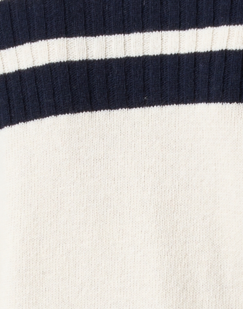 Fabric image - Saint James - Nola Cream and Navy Wool Sweater