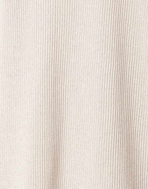 Fabric image - Fabiana Filippi - Beige Lurex Cotton Blend Cardigan