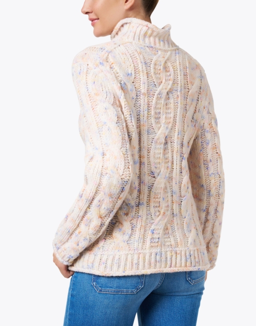 Back image - Marc Cain - Cream Speckled Wool Sweater
