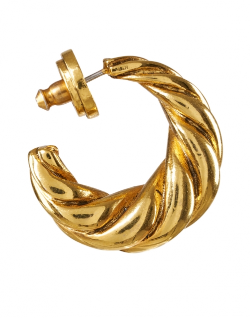 Oscar de la Renta - Gold Twist Hoop Earring