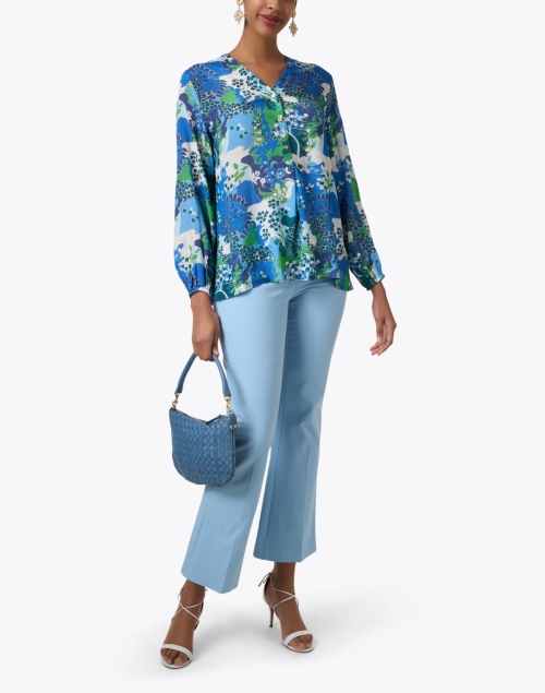 Ebba Blue Floral Blouse