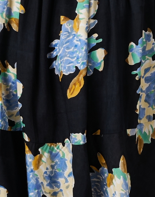 Fabric image - Lisa Corti - Greta Black Print Cotton Shirt Dress
