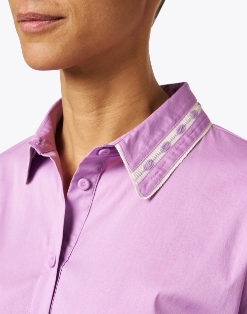 Extra_1 image - Purotatto - Purple Cotton Shirt Dress