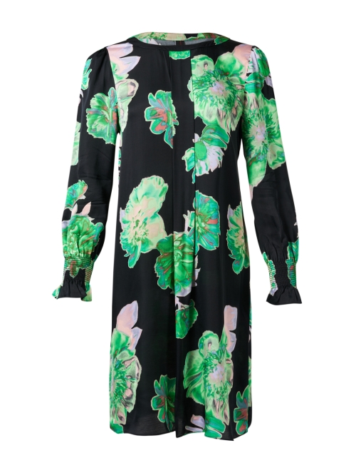 Product image - Marc Cain - Black and Green Floral Print Dress