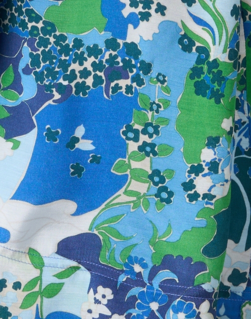 Fabric image - Vilagallo - Ebba Blue Floral Blouse