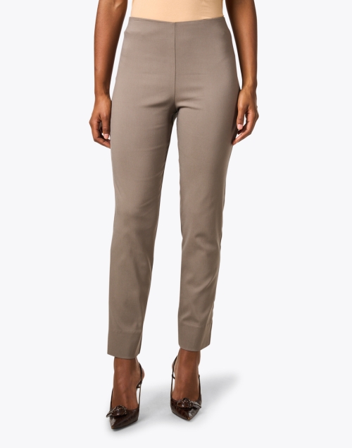 Front image - Equestrian - Milo Taupe Stretch Pull On Pant