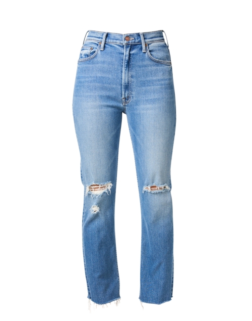 Product image - Mother - Distressed Blue Straight Leg Jean
