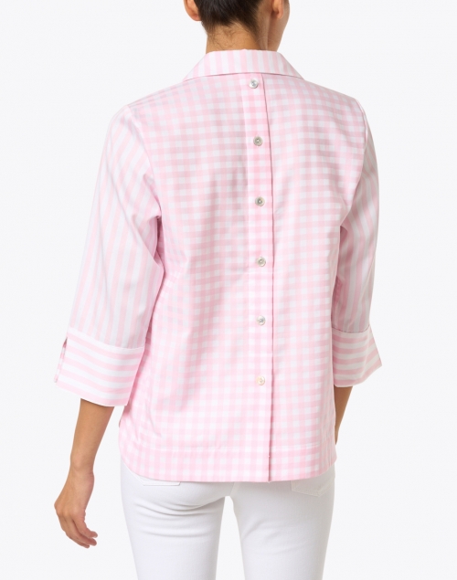 Back image - Hinson Wu - Aileen Soft Pink and White Striped Shirt