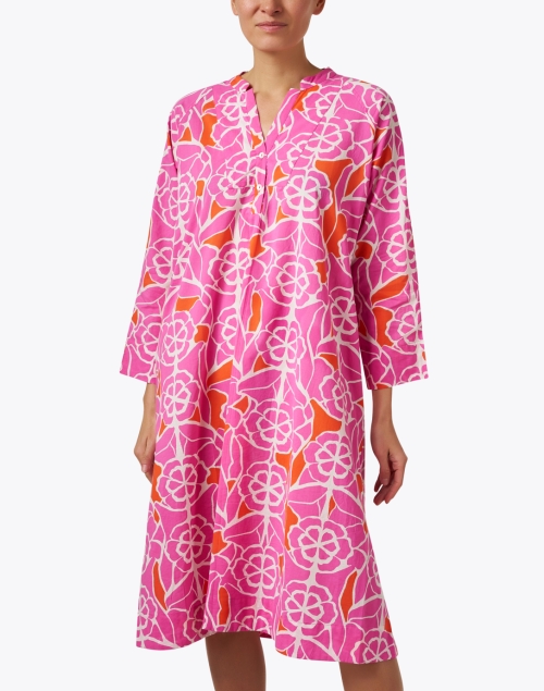 Front image - Ro's Garden - Isaura Pink Print Dress