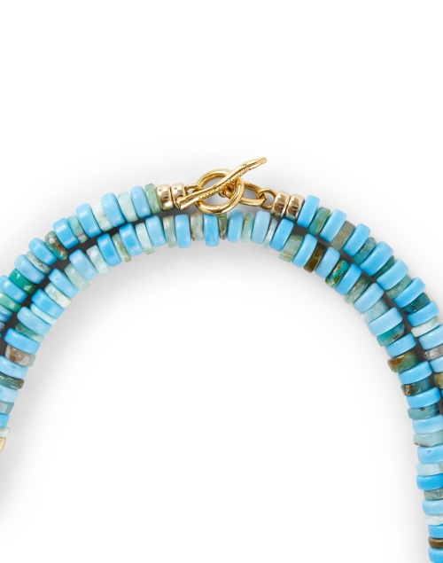 Back image - Lizzie Fortunato - Cabana Blue Stone Necklace 