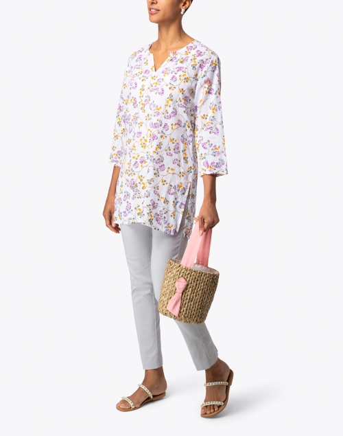 Lace Floral Cotton Kurta Top