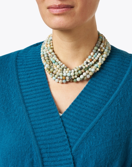 Look image - Kenneth Jay Lane - Amazonite Multi-Strand Necklace
