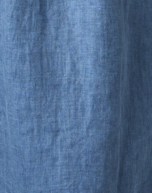 Fabric image - CP Shades - Lucy Indigo Linen Twill Shirt Dress