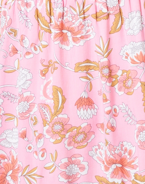 Fabric image - Walker & Wade - Kelsey Pink and Orange Carnation Print Dress