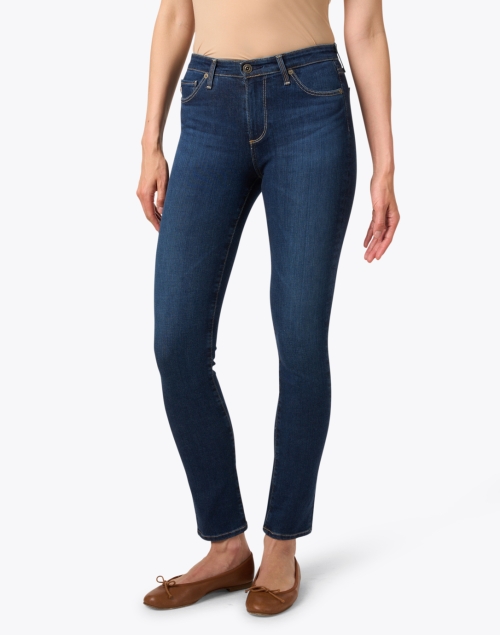 Front image - AG Jeans - Prima Dark Blue Denim Slim Ankle Jean