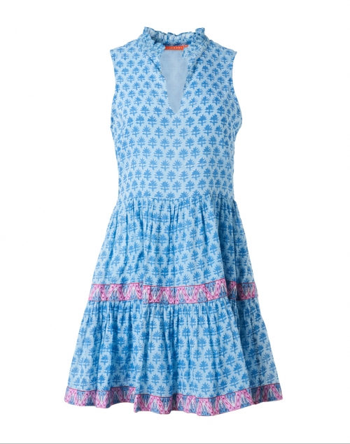 Product image - Oliphant - Fern Blue Print Cotton Voile Dress