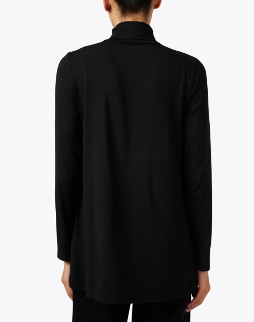 Back image - Eileen Fisher - Black Jersey Tunic Top