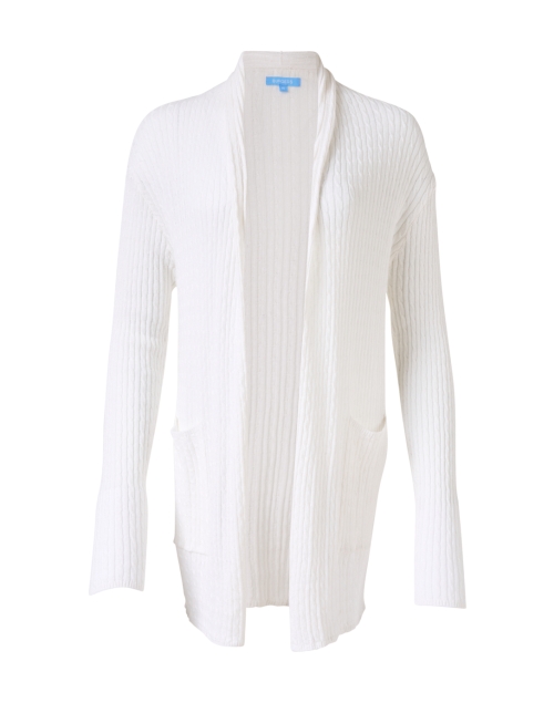 Product image - Burgess - Kyra White Cotton Cashmere Travel Coat