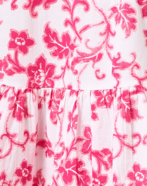 Fabric image - Ro's Garden - Deauville Pink and White Print Shirt Dress