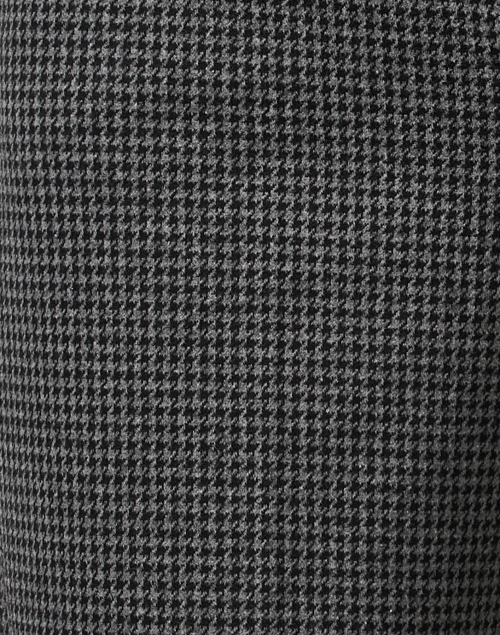 Fabric image - Weekend Max Mara - Quiz Grey Houndstooth Straight Leg Pant