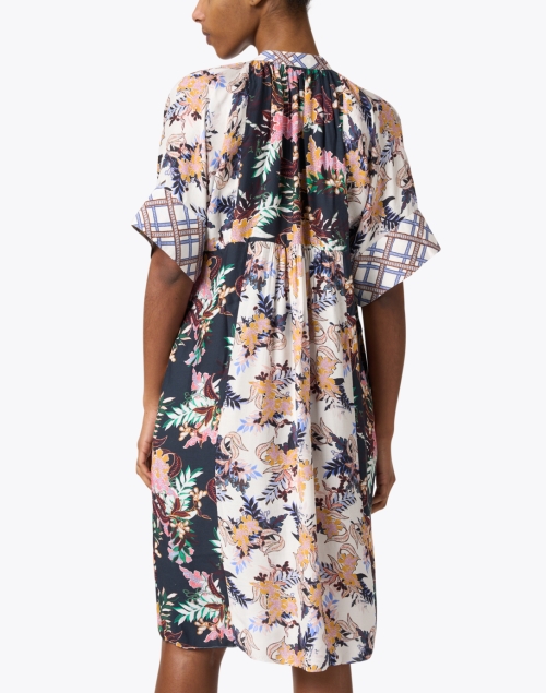 Back image - Megan Park - Leilani Multi Floral Satin Dress