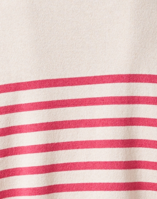 Fabric image - A.P.C. - Phoebe Beige Striped Cashmere Sweater
