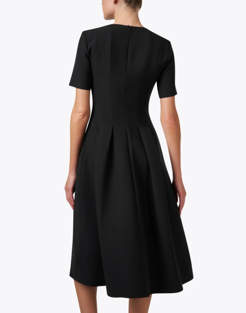 Back image - Lafayette 148 New York - Black Wool Silk Dress