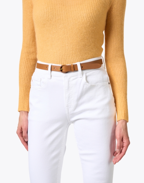 Brielle Cognac Leather Belt