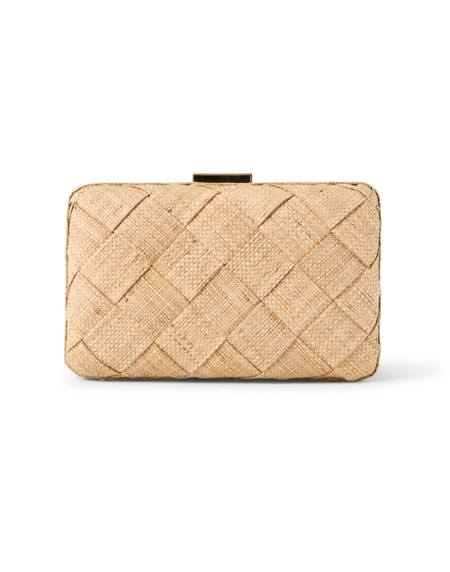 Front image - Kayu - Cossette Tan Woven Clutch