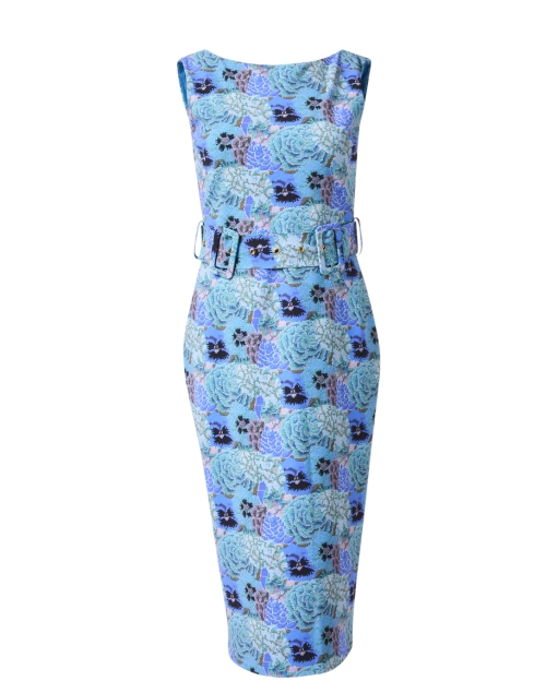 Product image - Chiara Boni La Petite Robe - Zeffirina Blue Floral Print Dress