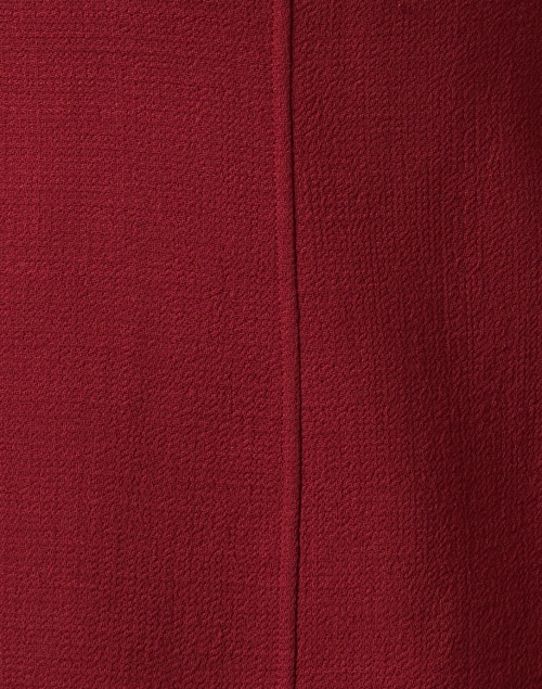 Fabric image - Lafayette 148 New York - Classic Burgundy Collarless Blazer 