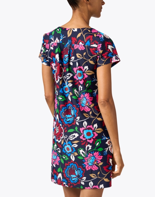 Back image - Jude Connally - Ella Navy Floral Printed Dress